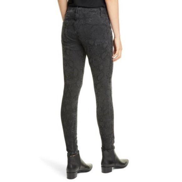 Frame Le Skinny de Jeanne Python Print Jeans Denim - Picture 5 of 5